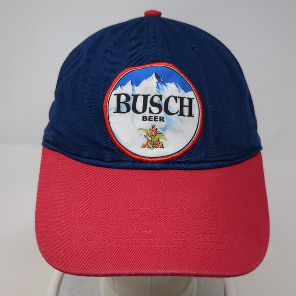 Busch Beer Strapback Baseball Hat Multicolor One Size Adjustable Budweiser - Picture 2 of 9